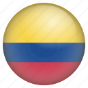 colombia, country, flag, location, nation, navigation, pin