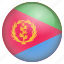 country, eritrea, flag, location, nation, navigation, pin 