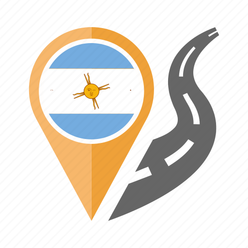 Argentina, country, flag, location, nation, navigation, pin icon - Download on Iconfinder