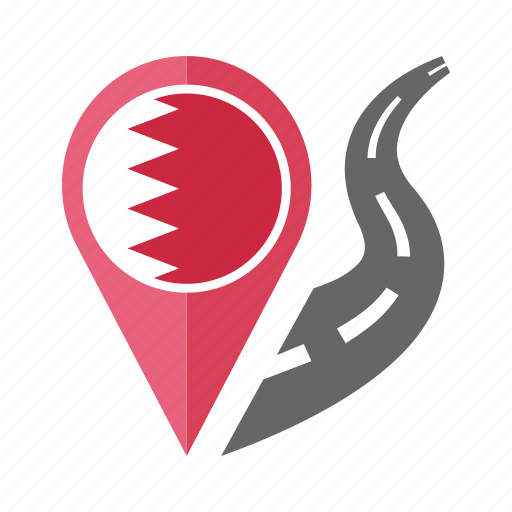 Bahrain, country, flag, location, nation, navigation, pin icon - Download on Iconfinder