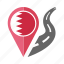 bahrain, country, flag, location, nation, navigation, pin 