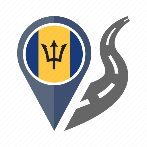 Barbados, country, flag, location, nation, navigation, pin icon - Download on Iconfinder