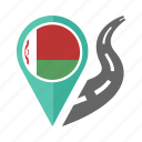 belarus, country, flag, location, nation, navigation, pin
