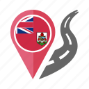 bermuda, country, flag, location, nation, navigation, pin