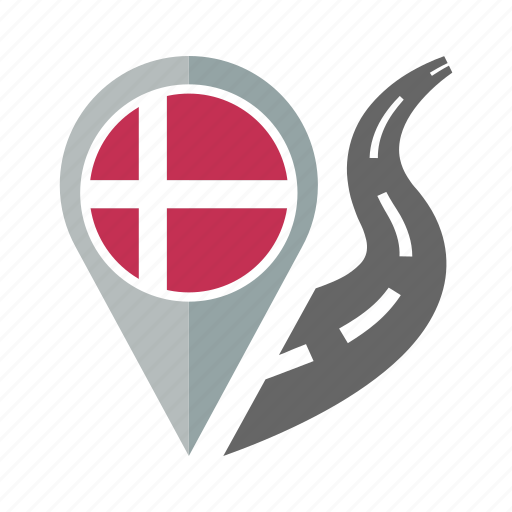 Country, denmark, flag, location, nation, navigation, pin icon - Download on Iconfinder