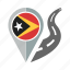 country, east timor, flag, location, nation, navigation, pin 