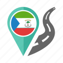 country, equatorial guinea, flag, location, nation, navigation, pin