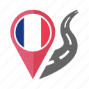 country, flag, france, location, nation, navigation, pin