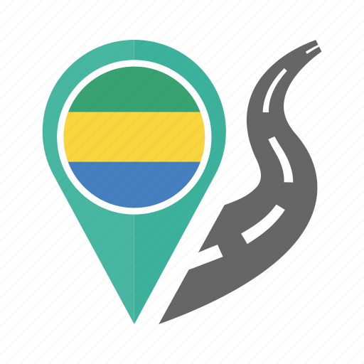 Country, flag, gabon, location, nation, navigation, pin icon - Download on Iconfinder