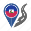 country, flag, haiti, location, nation, navigation, pin 