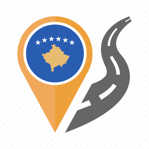 Country, flag, kosovo, location, nation, navigation, pin icon - Download on Iconfinder