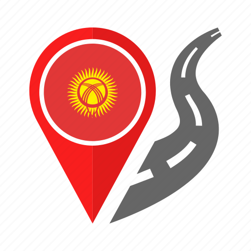 Country, flag, kyrgyzstan, location, nation, navigation, pin icon - Download on Iconfinder