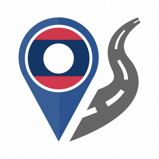 Country, flag, laos, location, nation, navigation, pin icon - Download on Iconfinder