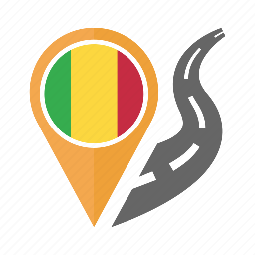 Country, flag, location, mali, nation, navigation, pin icon - Download on Iconfinder
