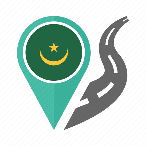 Country, flag, location, mauritania, nation, navigation, pin icon - Download on Iconfinder