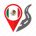 country, flag, location, mexico, nation, navigation, pin