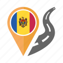 country, flag, location, moldova, nation, navigation, pin