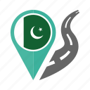 country, flag, location, nation, navigation, pakistan, pin