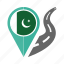 country, flag, location, nation, navigation, pakistan, pin 
