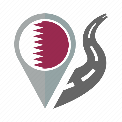 Country, flag, location, nation, navigation, pin, qatar icon - Download on Iconfinder