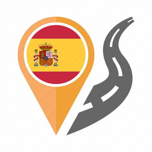 Country, flag, location, nation, navigation, pin, spain icon - Download on Iconfinder