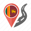 country, flag, location, nation, navigation, pin, sri lanka