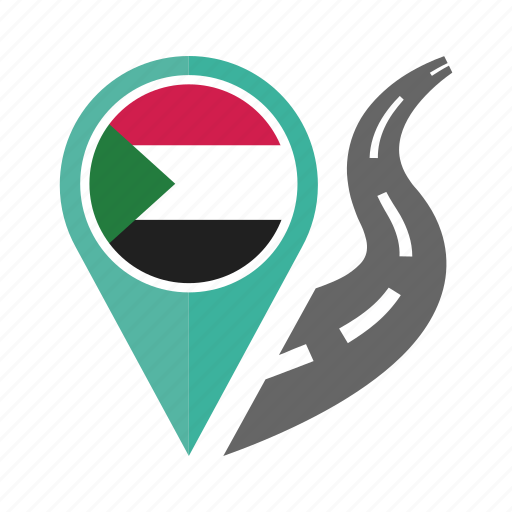 Country, flag, location, nation, navigation, pin, sudan icon - Download on Iconfinder