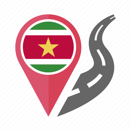 Country, flag, location, nation, navigation, pin, suriname icon - Download on Iconfinder