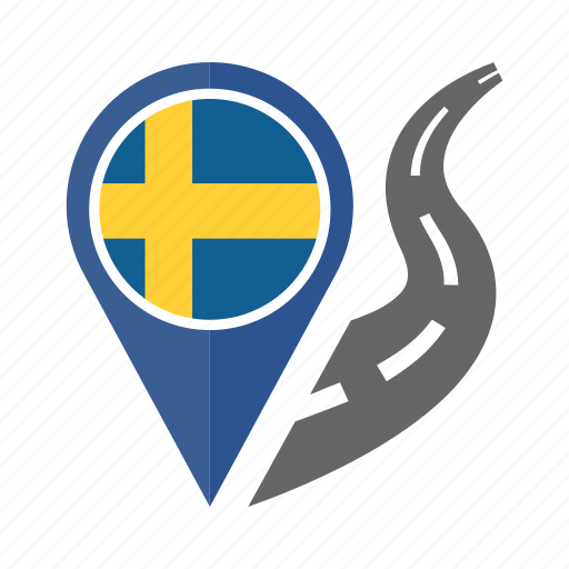Country, flag, location, nation, navigation, pin, sweden icon - Download on Iconfinder