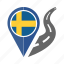 country, flag, location, nation, navigation, pin, sweden 