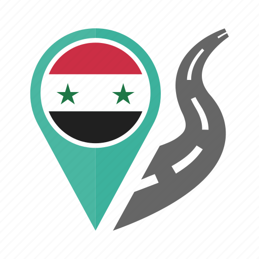 Country, flag, location, nation, navigation, pin, syria icon - Download on Iconfinder