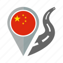country, flag, location, nation, navigation, pin, the people&#x27;s republic of china