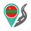 country, flag, location, nation, navigation, pin, transnistria 
