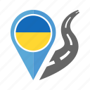 country, flag, location, nation, navigation, pin, ukraine