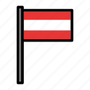 austria, country, flag, flags, national, world