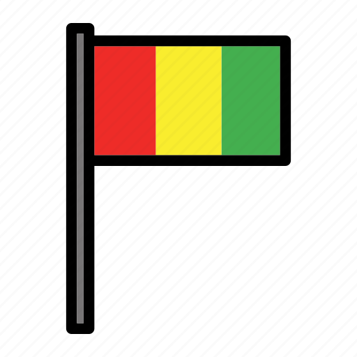 Country, flag, flags, guinea, national, world icon - Download on Iconfinder