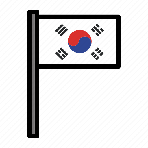 Country, flag, flags, national, south korea, world icon - Download on Iconfinder