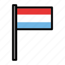 country, flag, flags, luxembourg, national, world