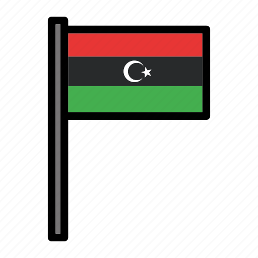 Country, flag, flags, libya, national, world icon - Download on Iconfinder