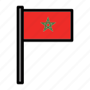 country, flag, flags, morocco, national, world