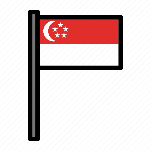 Country, flag, flags, national, singapore, world icon - Download on Iconfinder