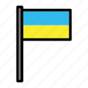 country, flag, flags, national, ukraine, world