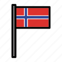country, flag, flags, national, norway, world