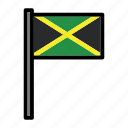 country, flag, flags, jamaica, national, world