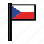 country, czech republic, flag, flags, national, world 