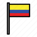 colombia, country, flag, flags, national, world