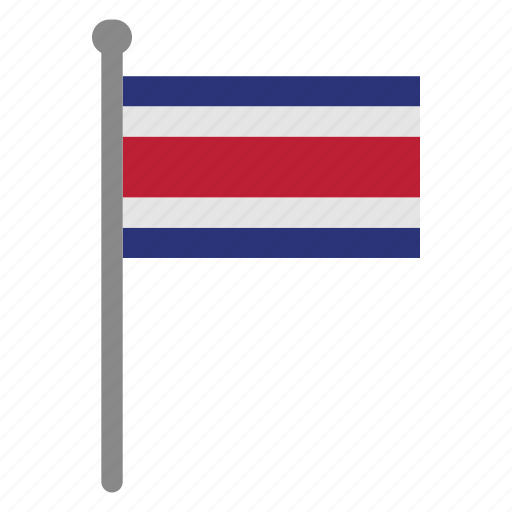 Flags, costa rica, flag, country, nation, national, world icon - Download on Iconfinder