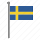 flags, sweden, flag, country, nation, national, world