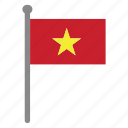 flags, vietnam, flag, country, nation, national, world