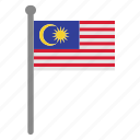 flags, malaysia, flag, country, nation, national, world